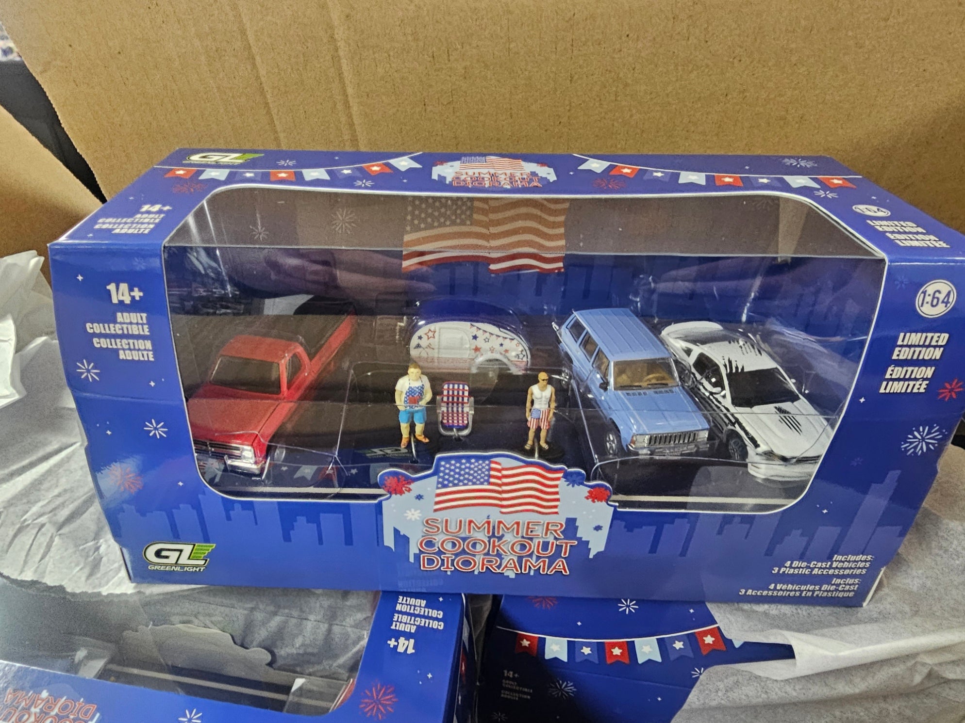 Greenlight Summer Cookout Diorama 7-Piece Set 1:64 Die-Cast
