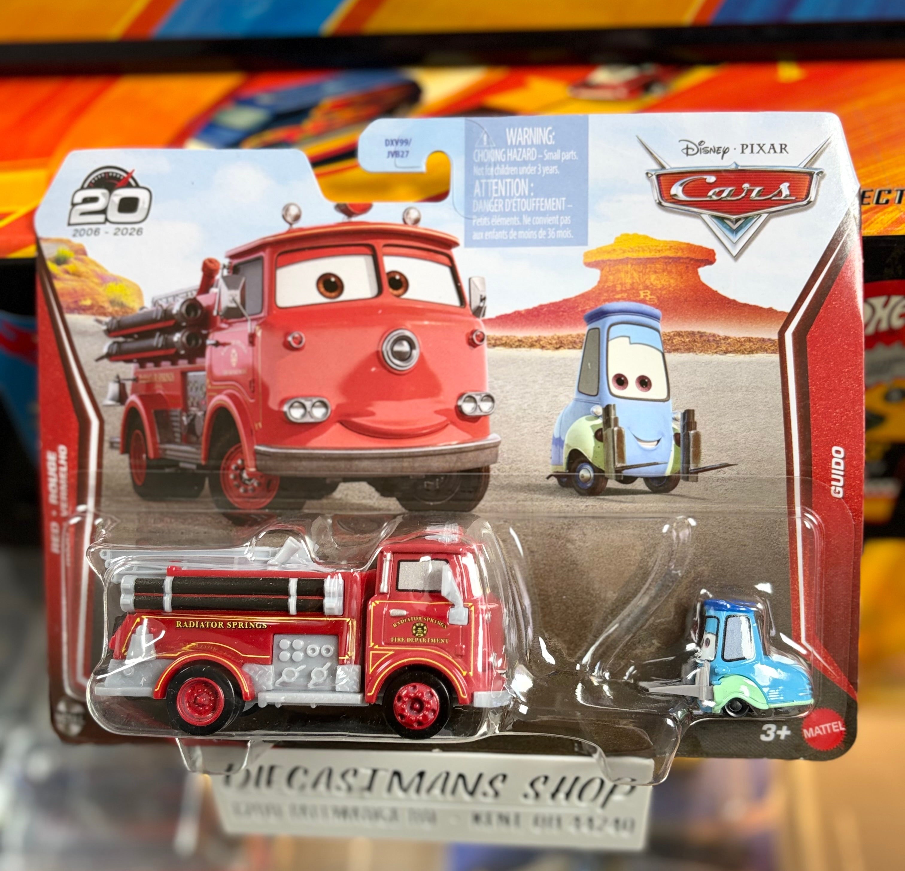 Disney Pixar Cars 2-Pack Metal Red and Guido