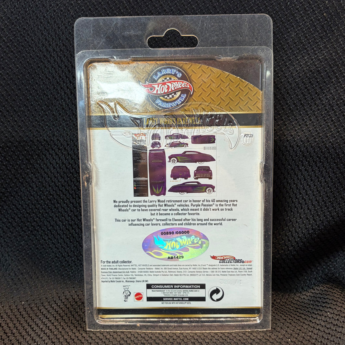 Hot Wheels RLC Larry's Farewell Purple Passion