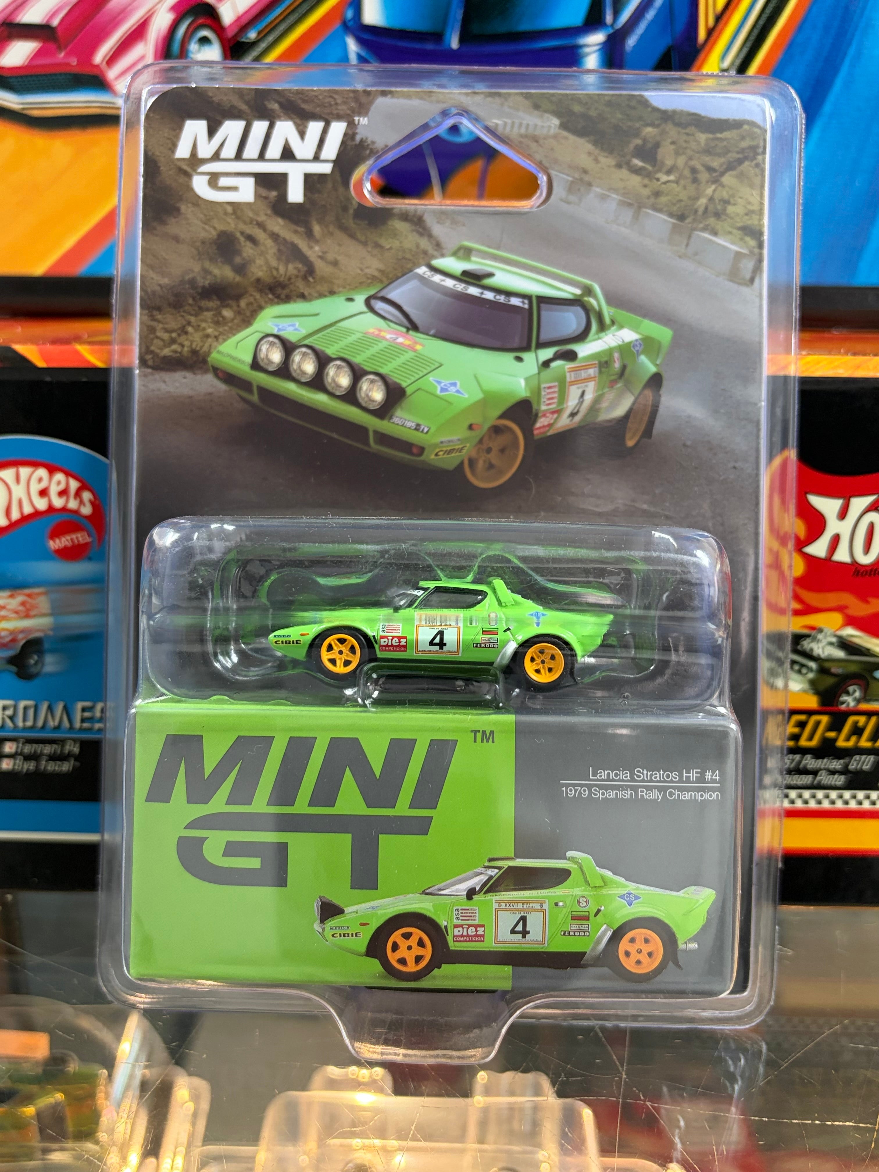 Mini GT #1050 Lancia Stratos HF #4 - 1979 Spanish Rally Champion