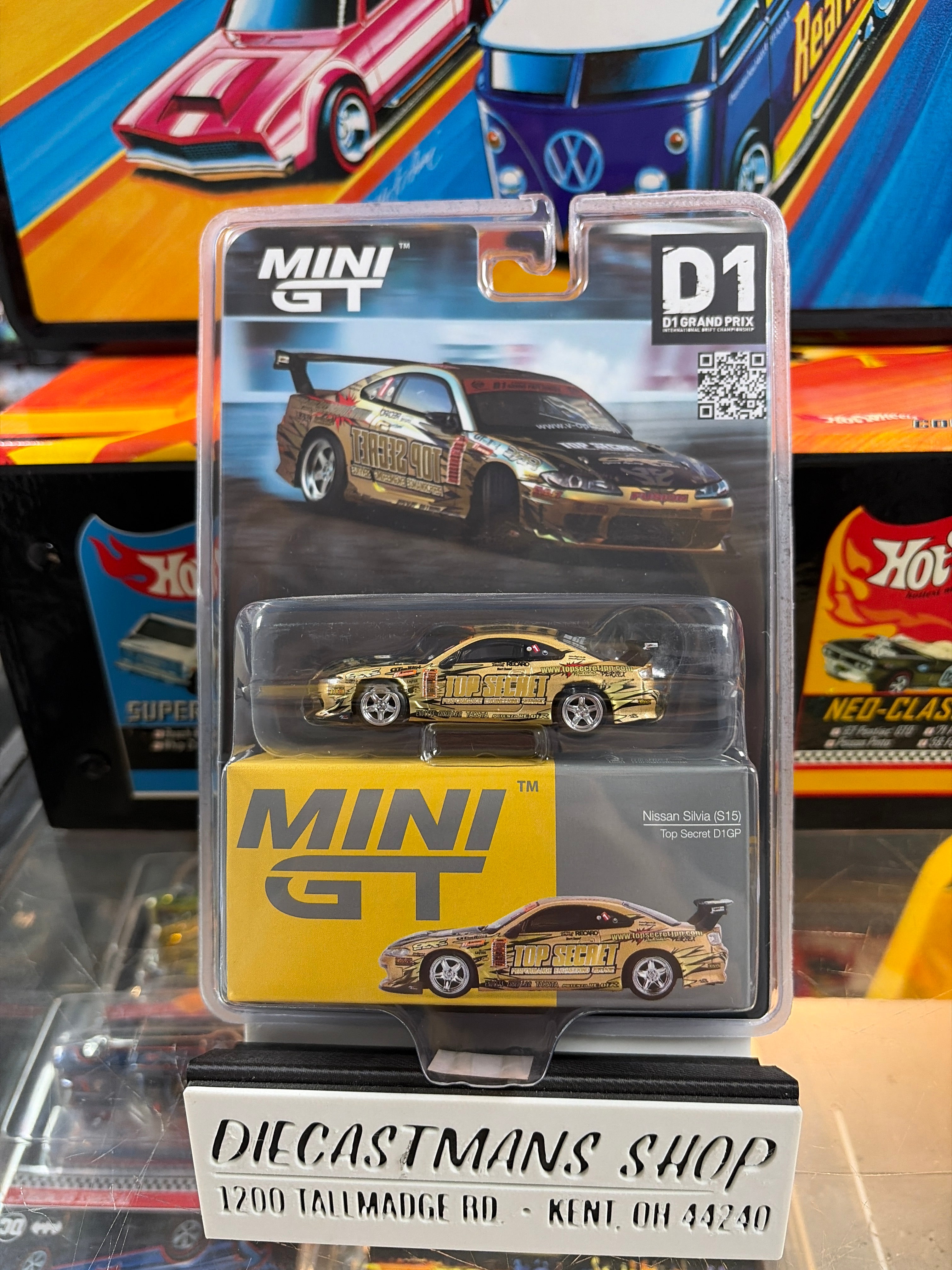 Mini GT #714 Nissan Silvia (S15) Top Secret Edition D1GP 1/64
