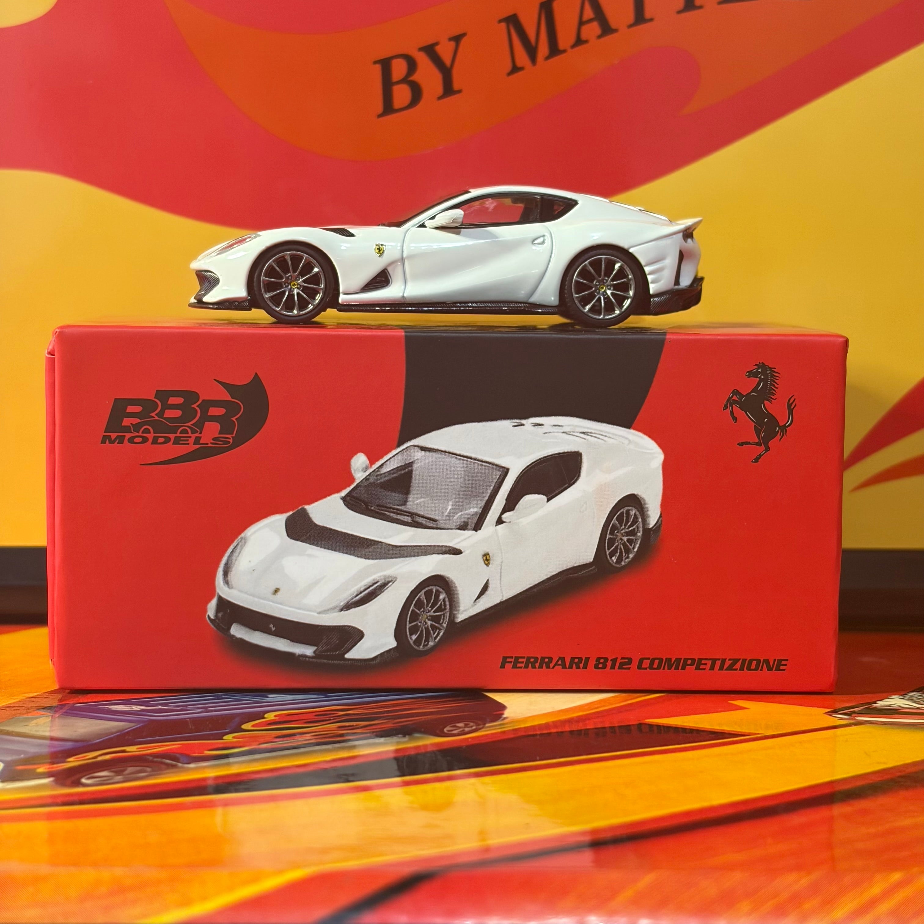 BBR Models 1:64 Ferrari 812 Competizione Bianco Avus - White