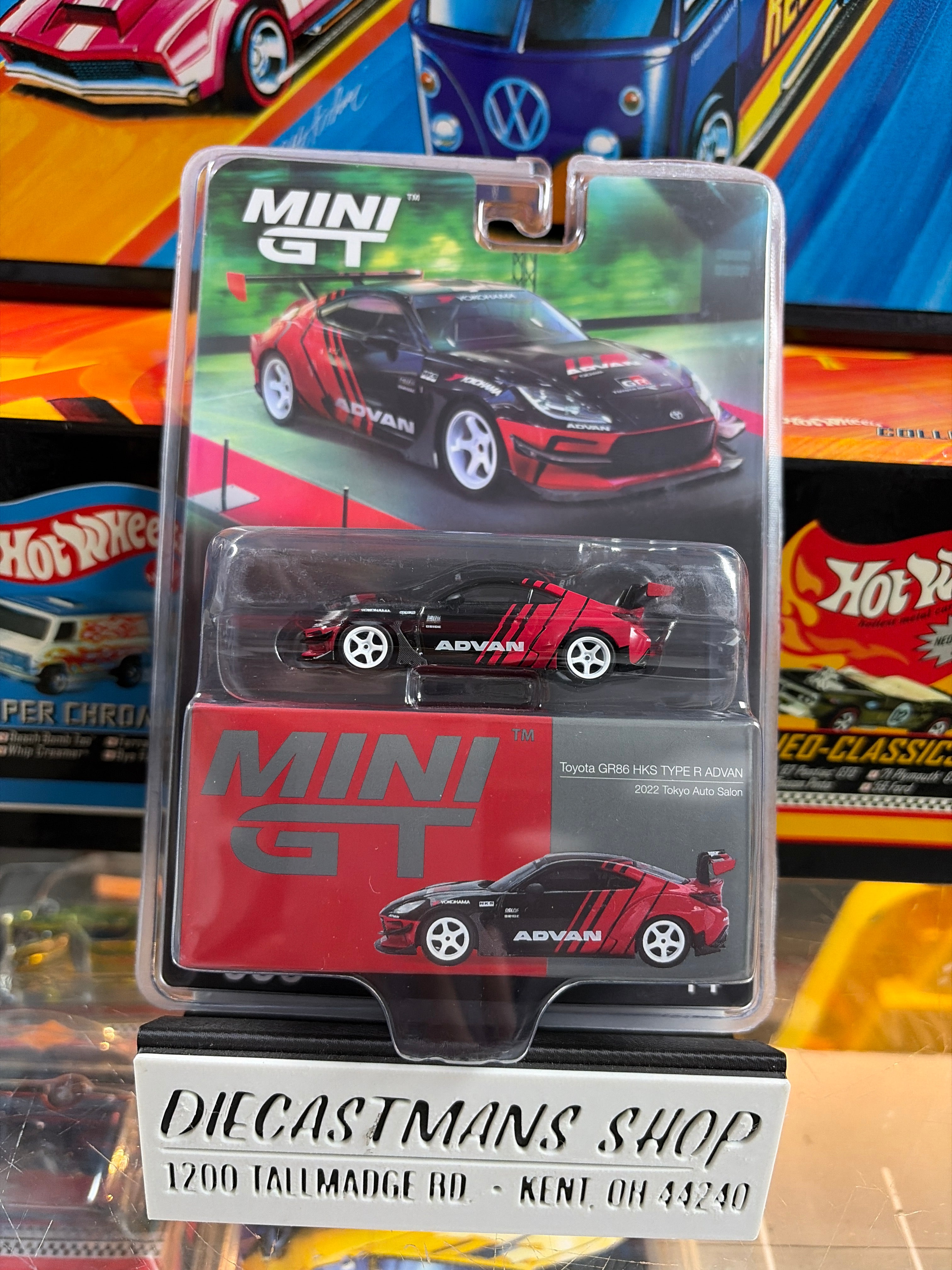 Mini Gt Toyota GR86 HKS TYPE R ADVAN 2022 Tokyo Auto Salon #956