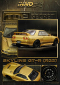 Inno64 Nissan Skyline GT-R (R32) Top Secret BNR32 650R – Gold | 1:64