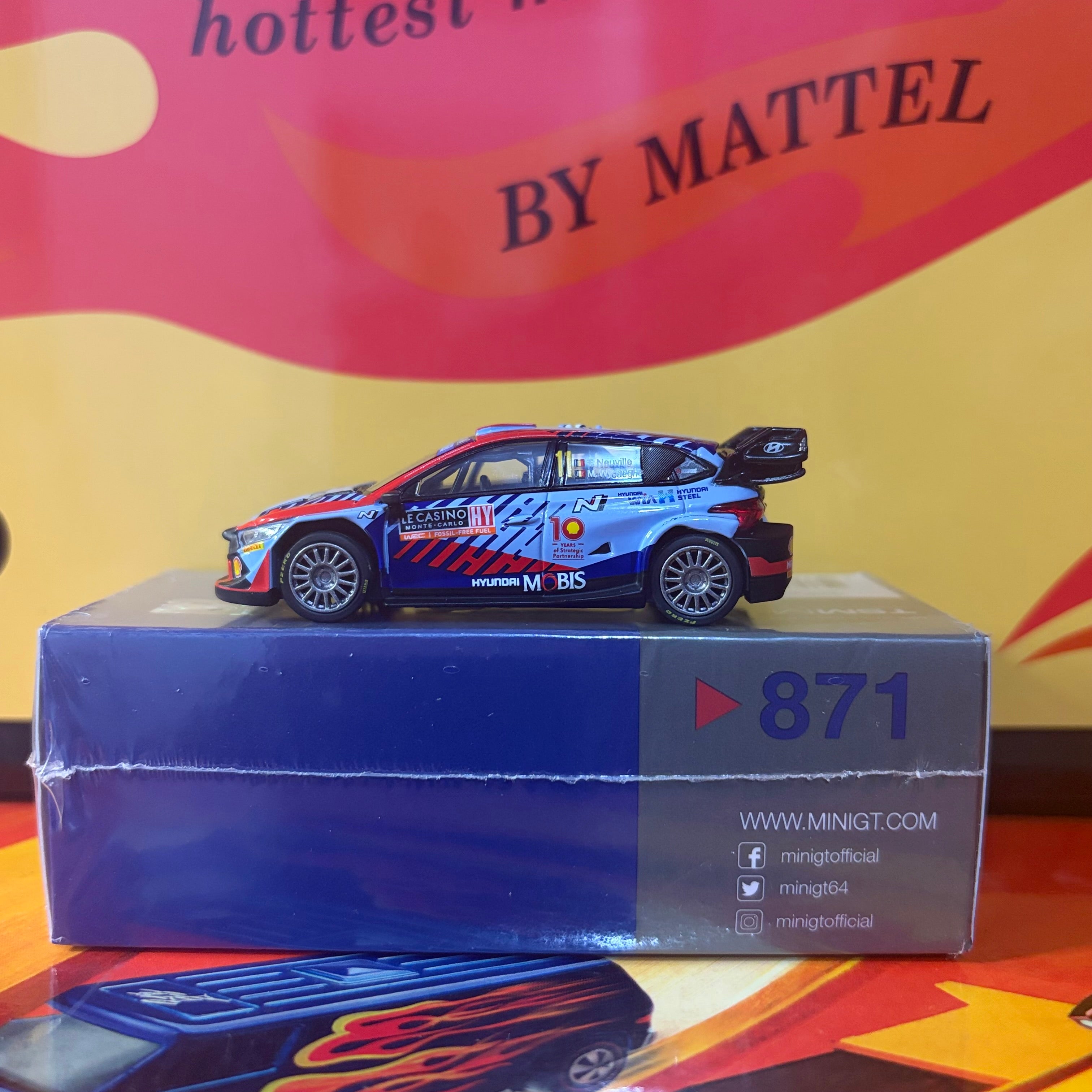 Mini GT #871 Hyundai i20 N Rally1 Monte Carlo 2024 (LHD)