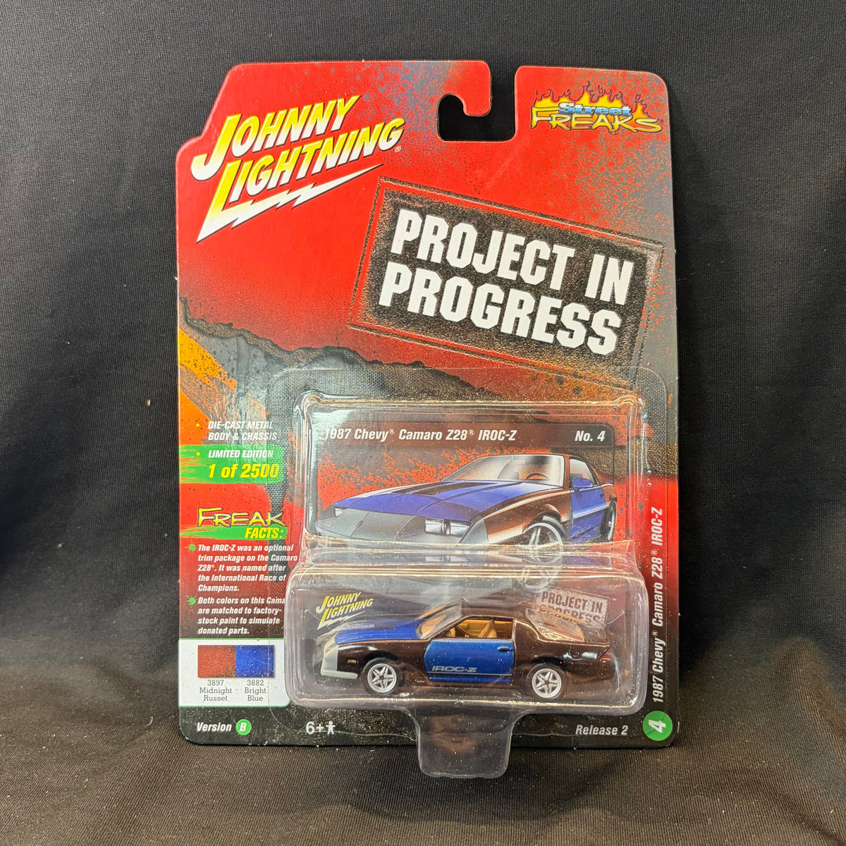 Johnny Lightning Project in Progress 1987 Camaro Z28 IROC-Z