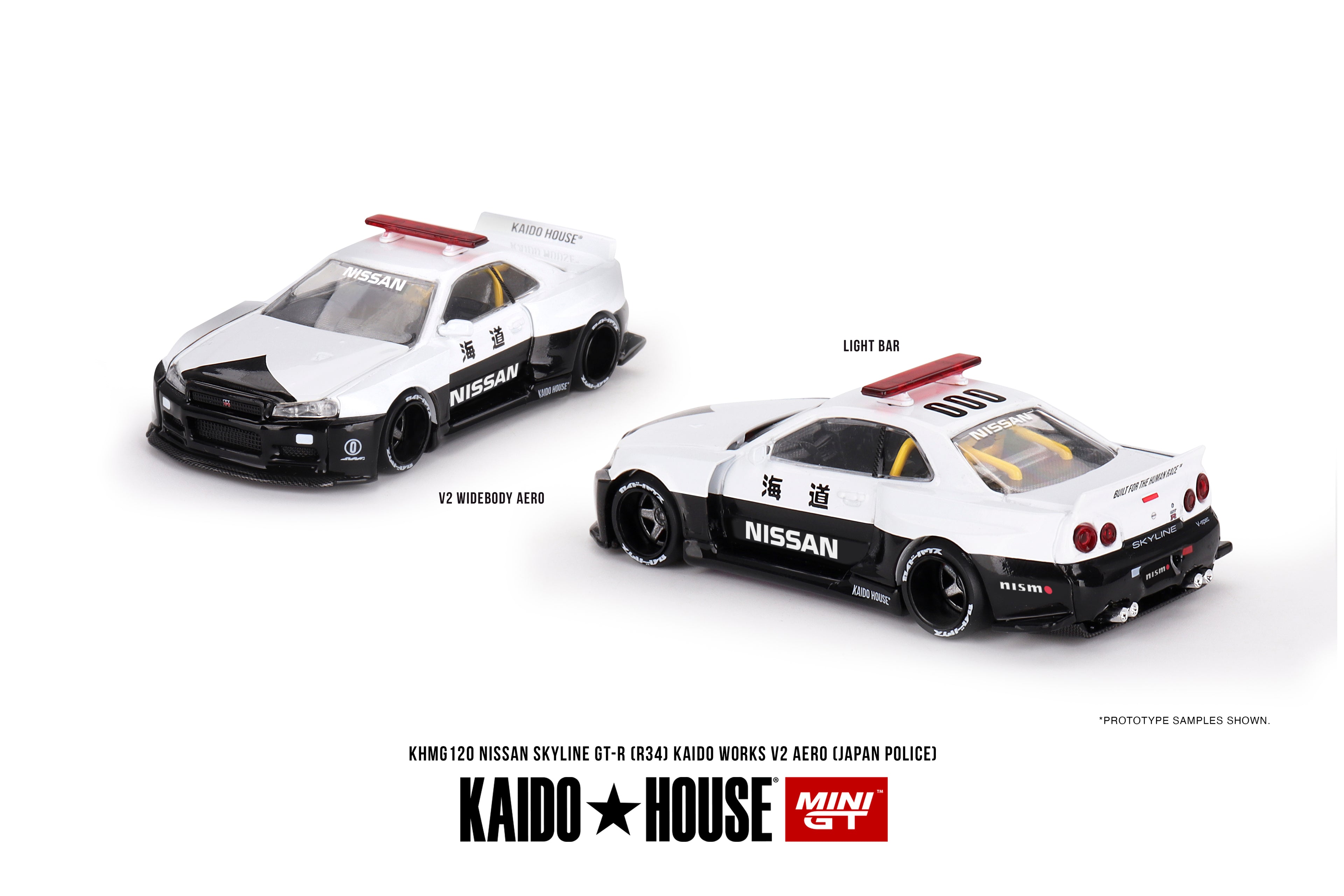 Kaido House #120 Nissan Skyline GT-R R34 Kaido Works V2 Aero Police Edition
