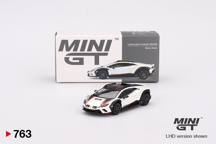 Mini Gt Lamborghini Huracán Sterrato Bianco Asopo #763