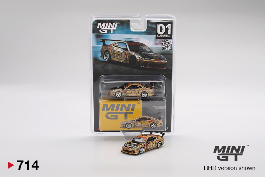 Mini GT #714 Nissan Silvia (S15) Top Secret Edition D1GP 1/64