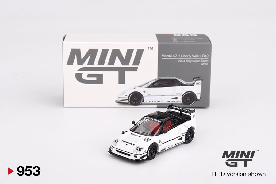 Mini GT Mazda AZ-1 Liberty Walk LB40 White 2024 Tokyo Auto Salon #953
