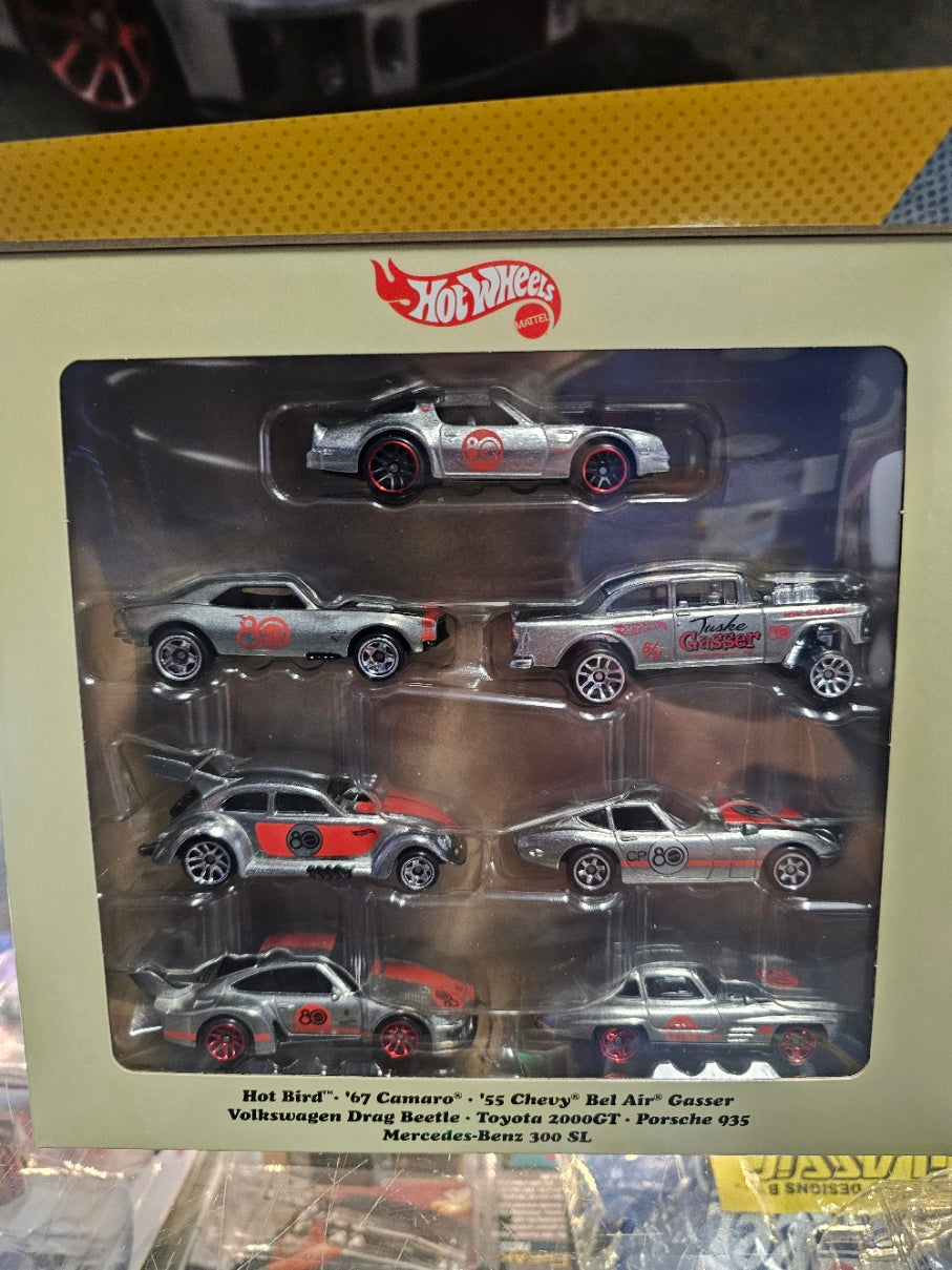 Hot Wheels Replay The Classics 80th Anniversary Zamac 7 Pack Box Set 2025