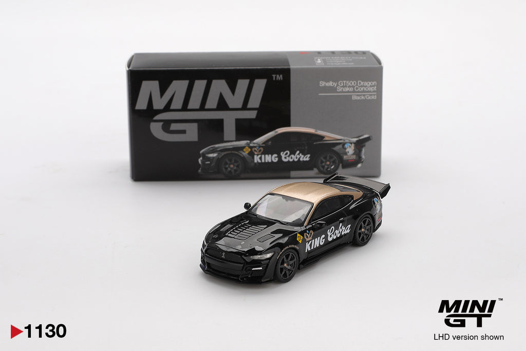 Shelby GT500 Dragon Snake Concept Black/Gold - Mini GT 1:64