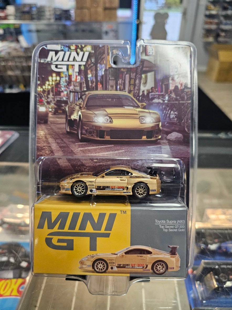 Mini Gt Toyota Supra (A80) Top Secret GT-300 Top Secret Gold