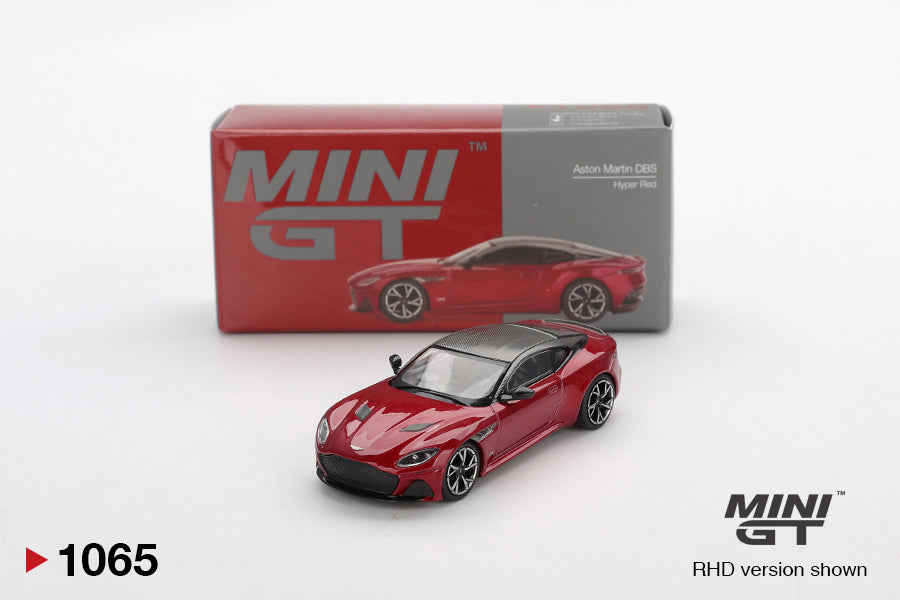 Mini GT #1065 Aston Martin DBS – Hyper Red