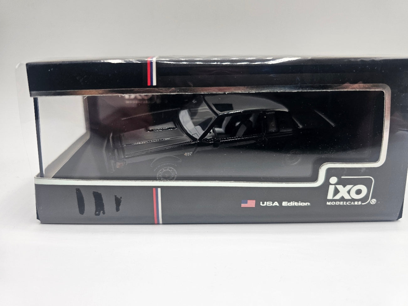1987 BUICK GRAND NATIONAL BLACK 1:43 SCALE BY IXO AMERICA U43RDC009