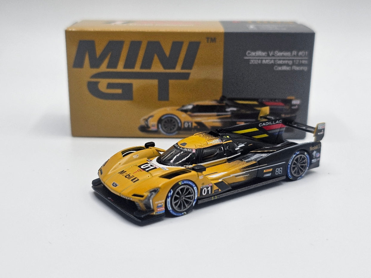 Mini GT 1:64 Cadillac V-Series.R #01 Cadillac Racing 2024 IMSA Sebring 12 Hours #1004 - Limited Edition