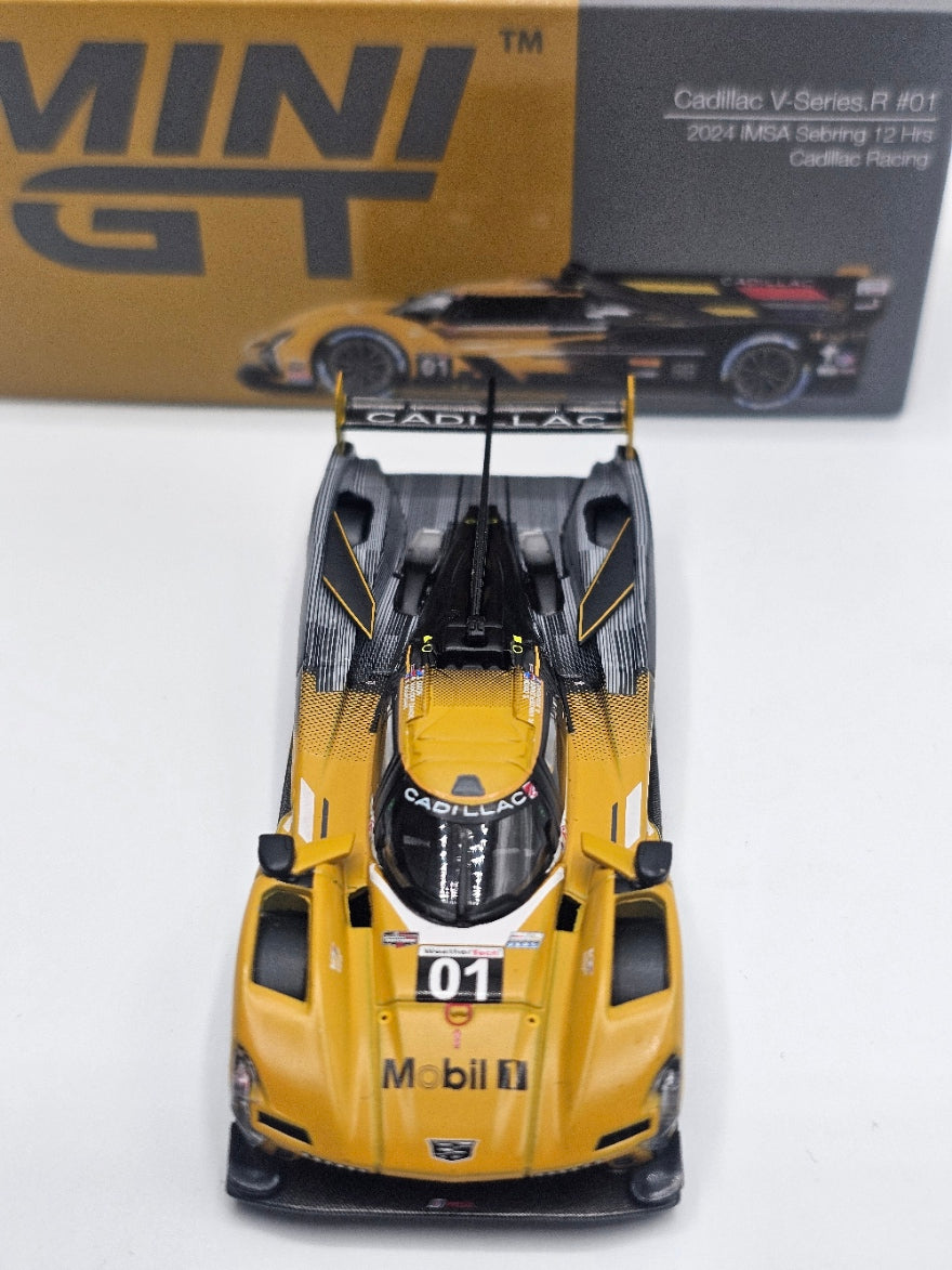 Mini GT 1:64 Cadillac V-Series.R #01 Cadillac Racing 2024 IMSA Sebring 12 Hours #1004 - Limited Edition