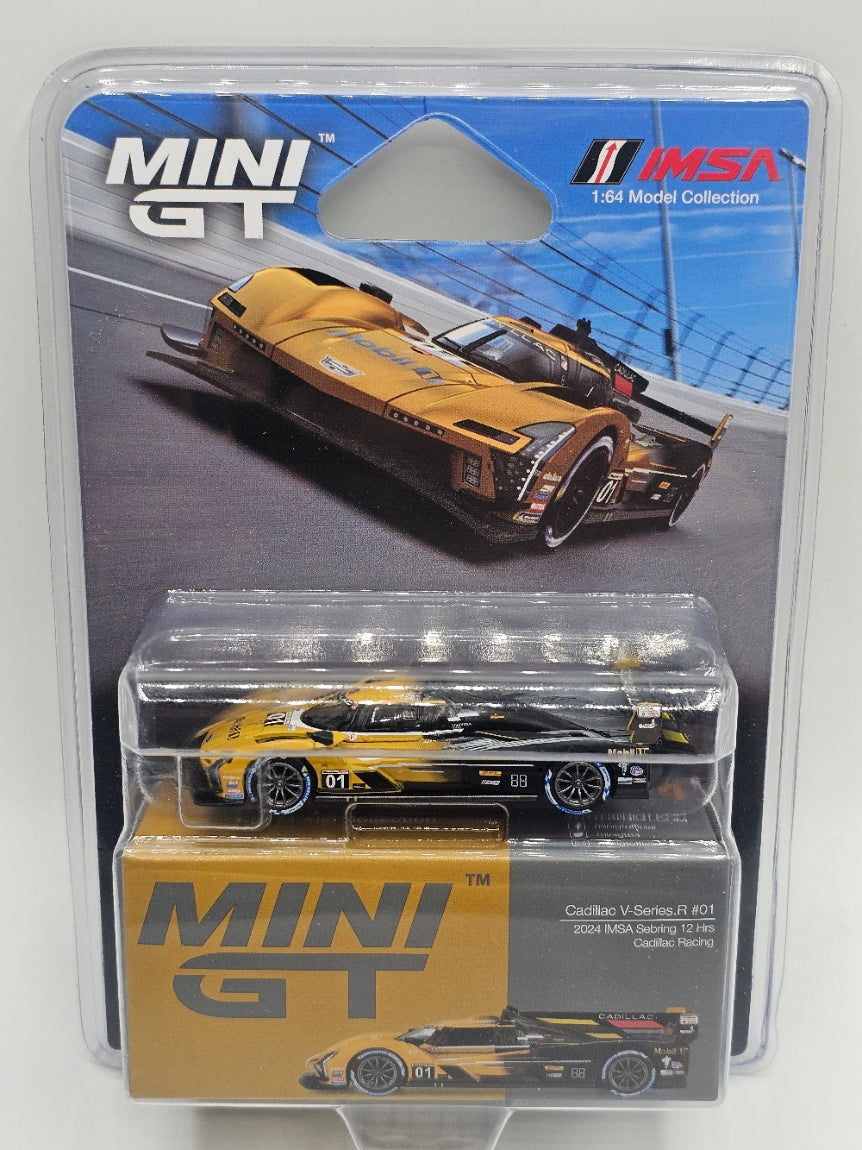 Mini GT 1:64 Cadillac V-Series.R #01 Cadillac Racing 2024 IMSA Sebring 12 Hours #1004 - Limited Edition