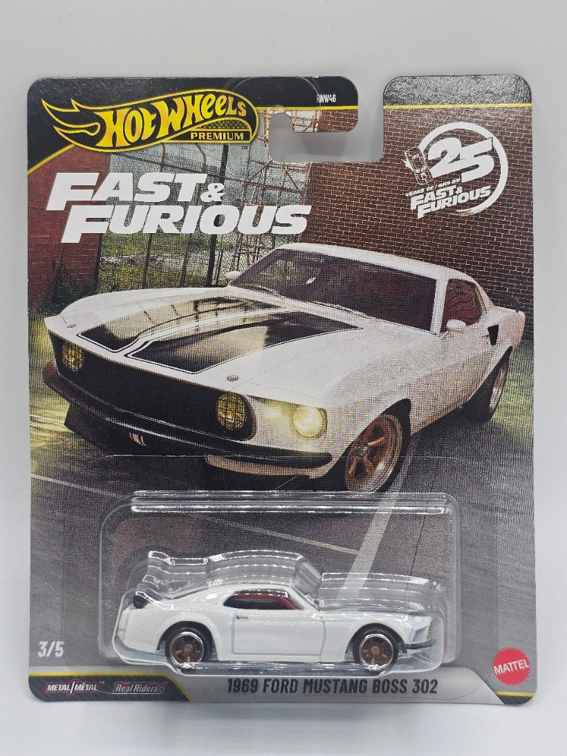 Hot Wheels 25th Anniversary Fast & Furious 1969 Boss Mustang 302