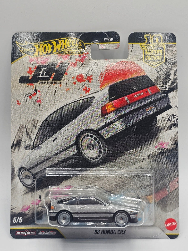 Hot Wheels Premium Japan Historics 5 '88 Honda CRX