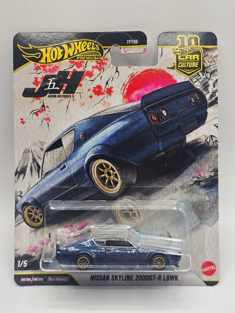 Hot Wheels Premium Car Culture Japan Historics 5 Nissan Skyline 2000GT-R LBWK