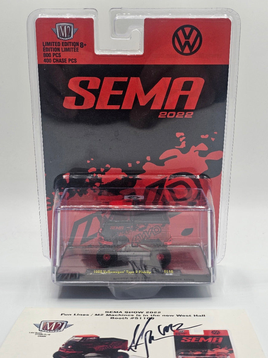 M2 Machines 2022 SEMA Exclusive 1960 Volkswagen Type 2 Pickup - 1/400 CHASE