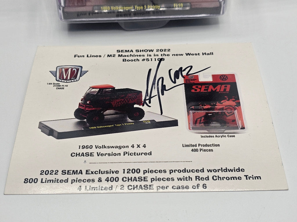 M2 Machines 2022 SEMA Exclusive 1960 Volkswagen Type 2 Pickup - 1/400 CHASE
