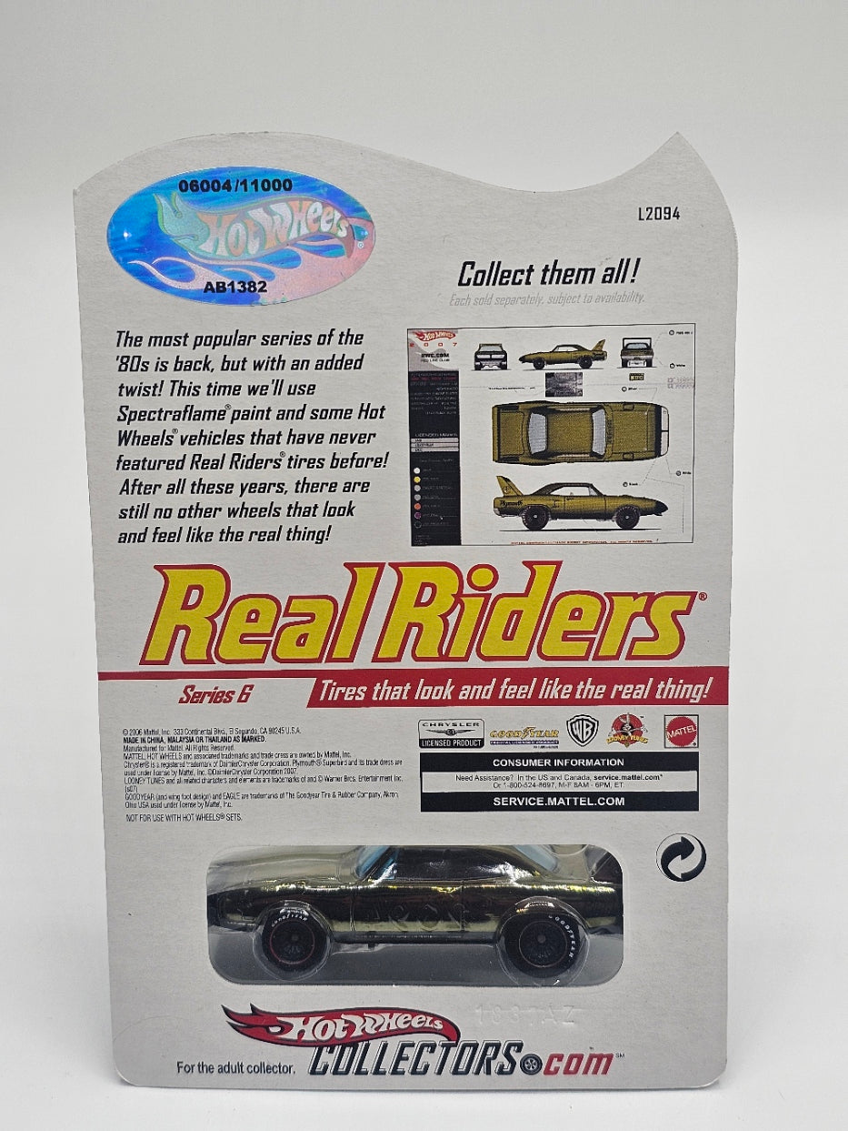 Hot Wheels RLC Real Riders '70 Plymouth Superbird Series 6 #6004