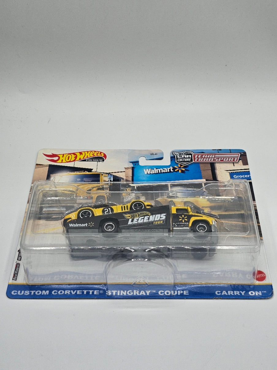 Hot Wheels Legends Tour Team Transport Walmart Custom Corvette Stingray Coupe