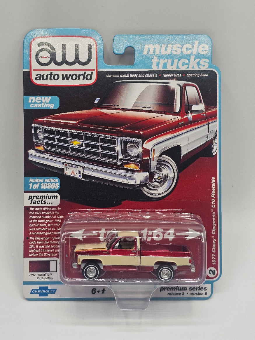 Auto World 1977 Chevy Cheyenne C-10 Fleetside - CHASE - Premium Series Release 2 Version B