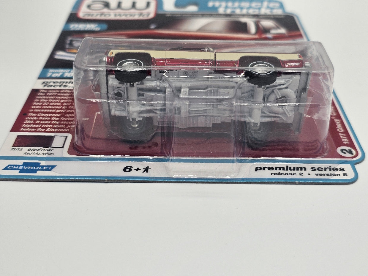 Auto World 1977 Chevy Cheyenne C-10 Fleetside - CHASE - Premium Series Release 2 Version B