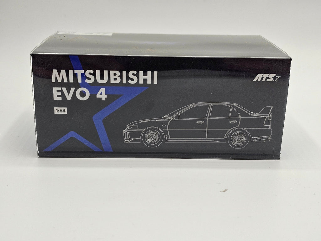Mitsubishi EVO 4th Generation, White 1:64 Diecast Model Car by ATS