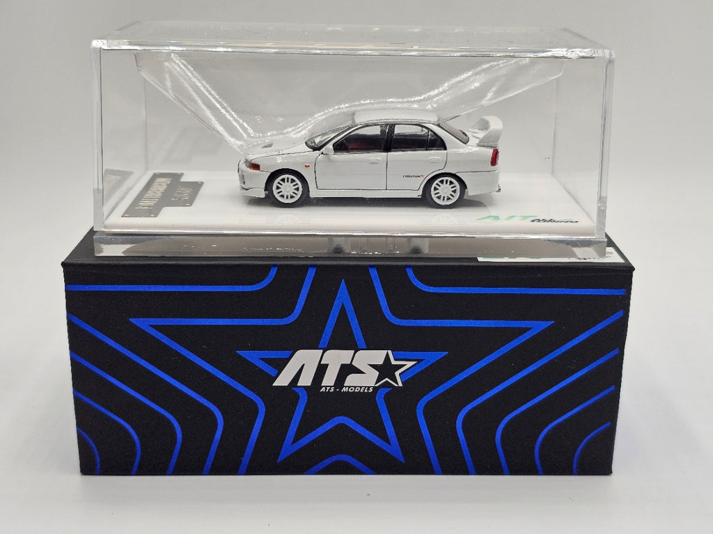 Mitsubishi EVO 4th Generation, White 1:64 Diecast Model Car by ATS