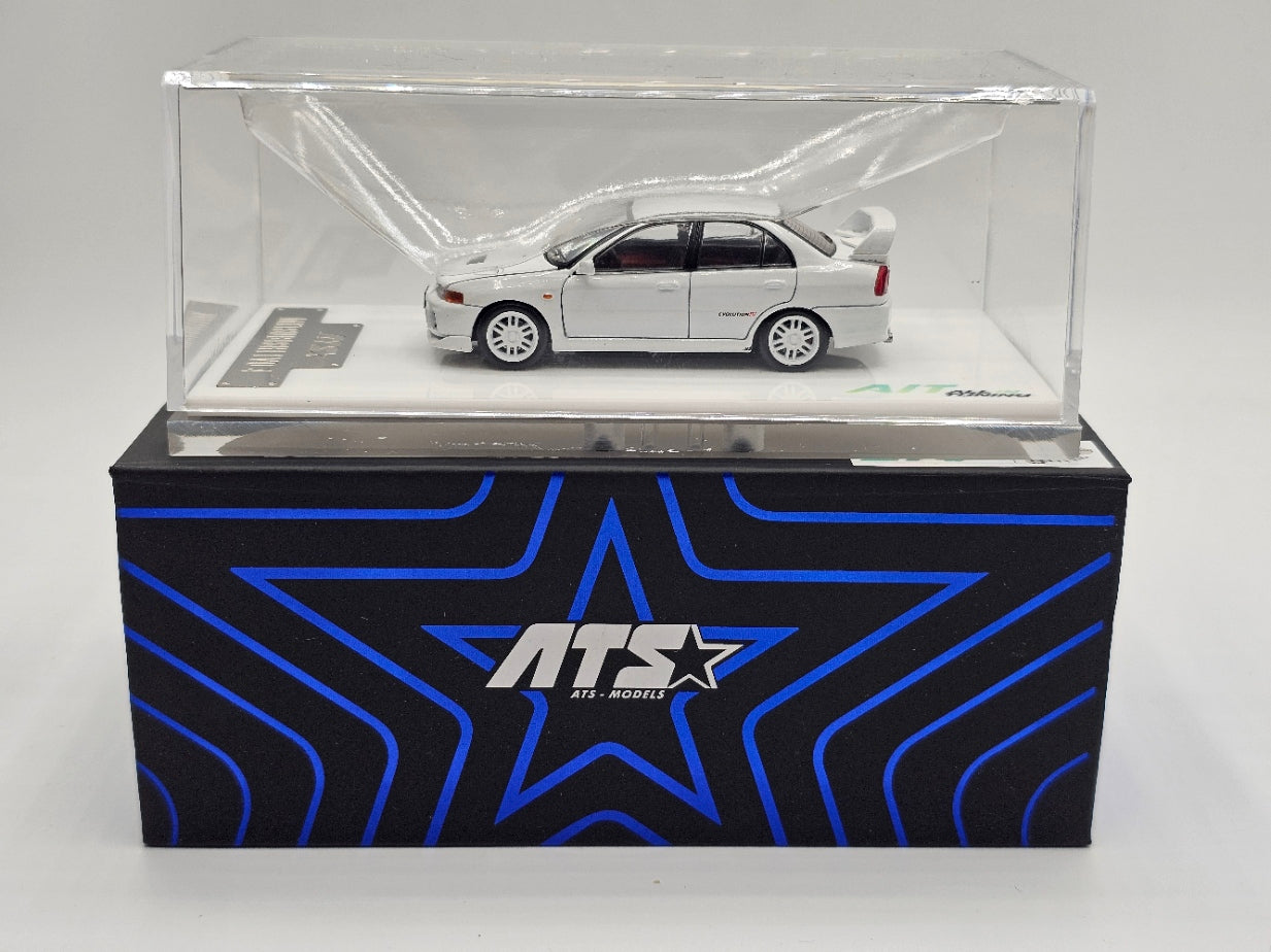 Mitsubishi EVO 4th Generation, White 1:64 Diecast Model Car by ATS