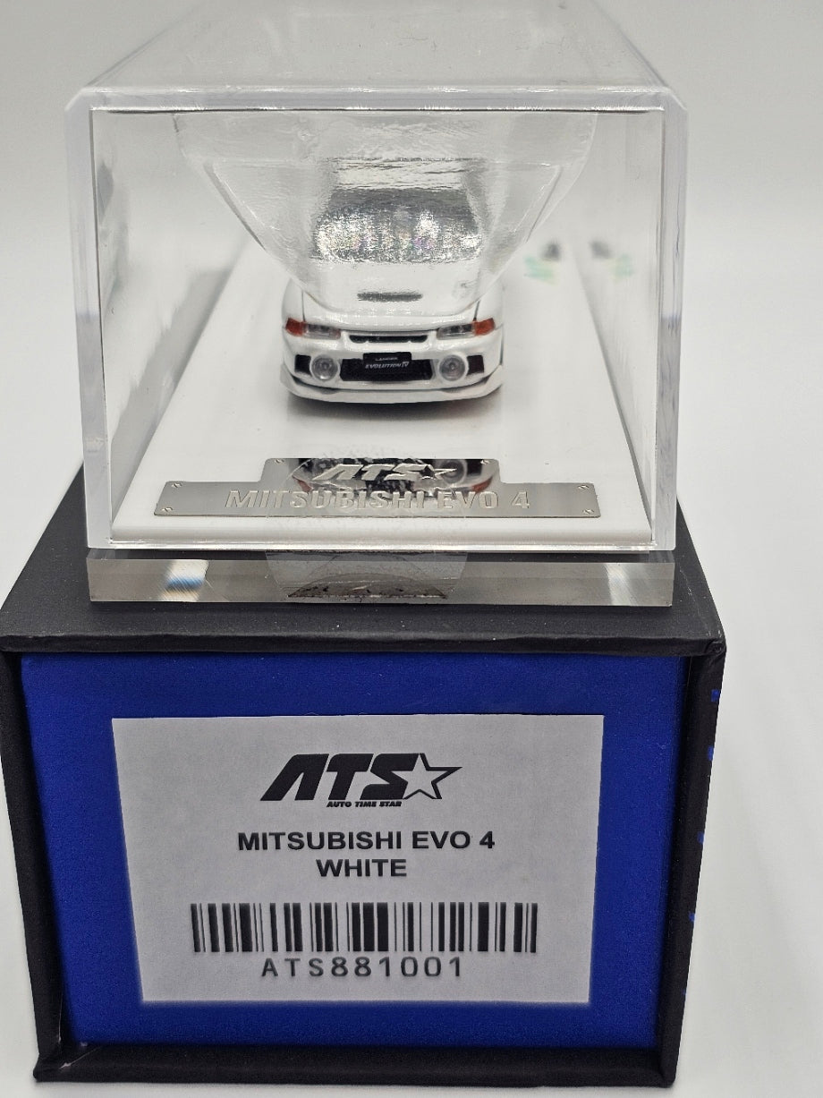 Mitsubishi EVO 4th Generation, White 1:64 Diecast Model Car by ATS