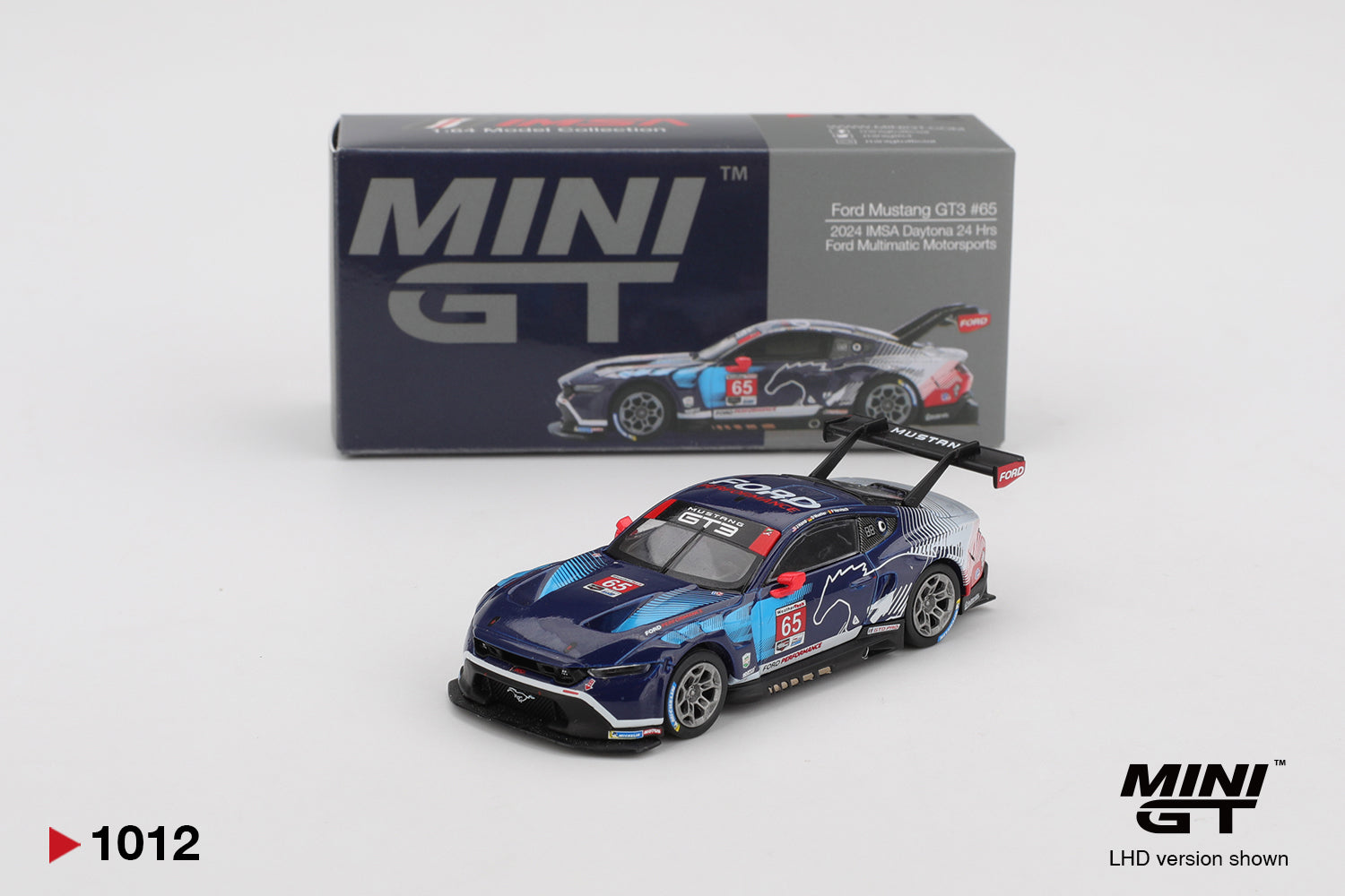 Mini GT Ford Mustang GT3 #65 Ford Multimatic Motorsports 2024 IMSA Daytona 24 Hrs
