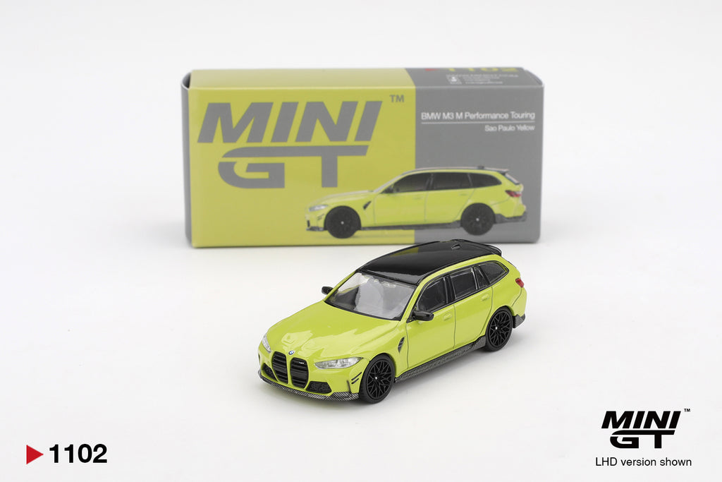 Mini GT #1102 1:64 BMW M3 M Performance Touring Sao Paulo Yellow