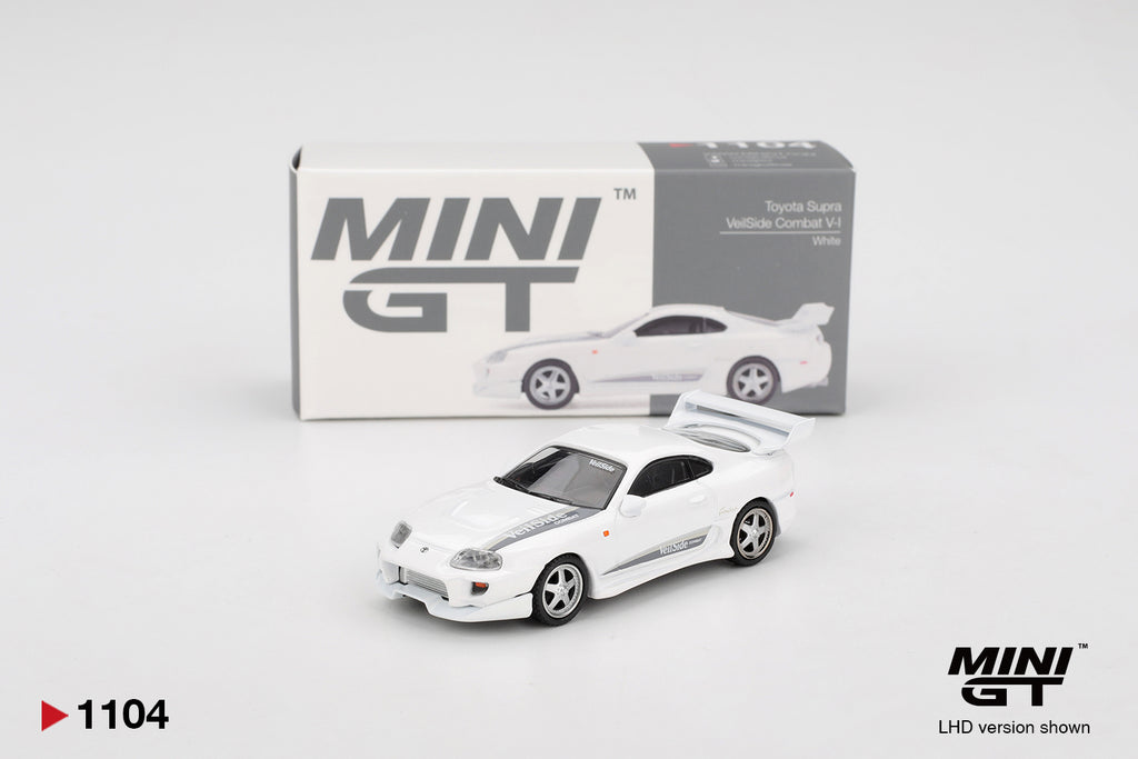 Mini GT #1104 1:64 Toyota Supra VeilSide Combat V1 White