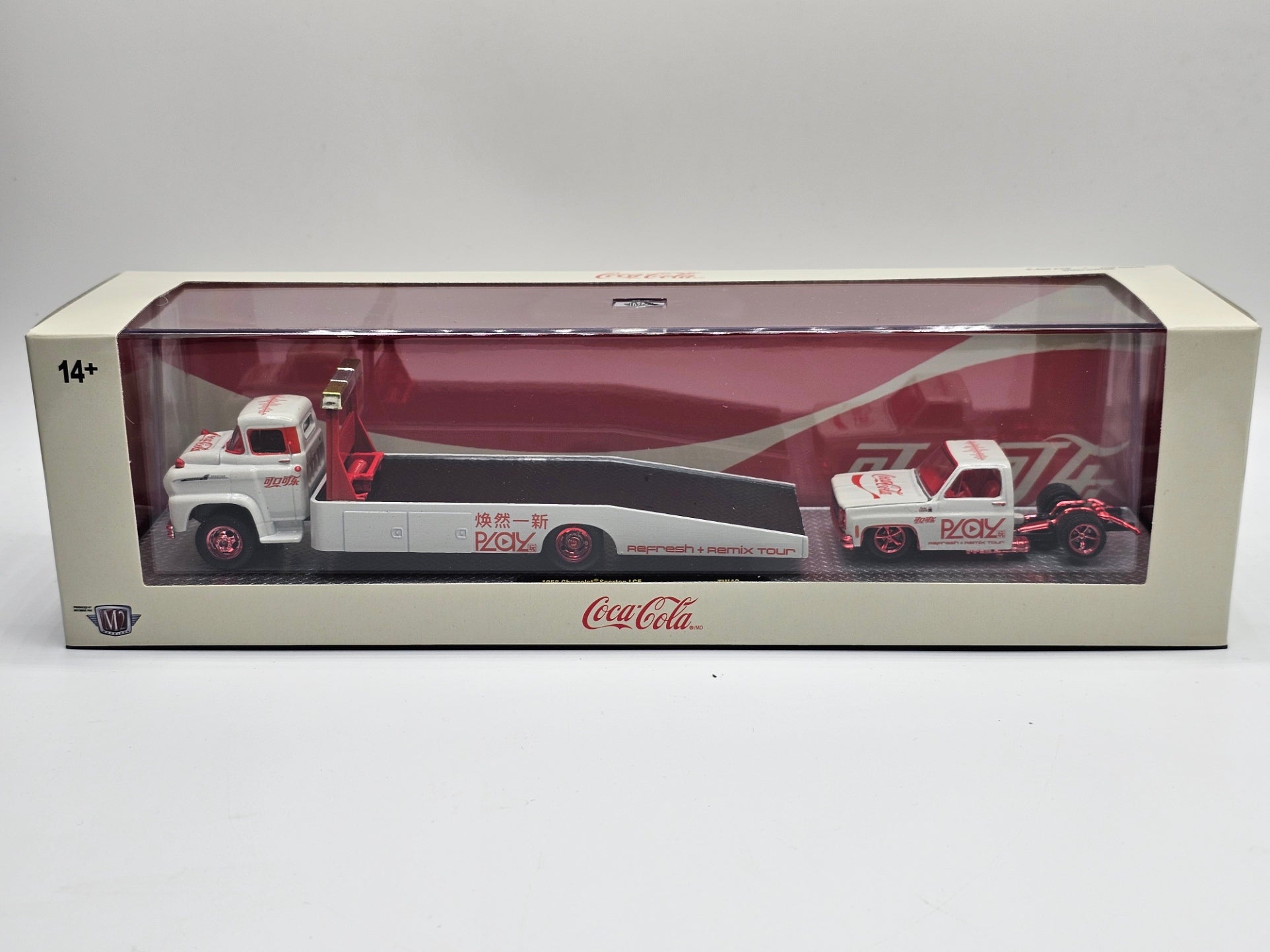 M2 Machines Coca-Cola CHASE: 58 Chevrolet Spartan & 76 GMC Sierra Grande TW43