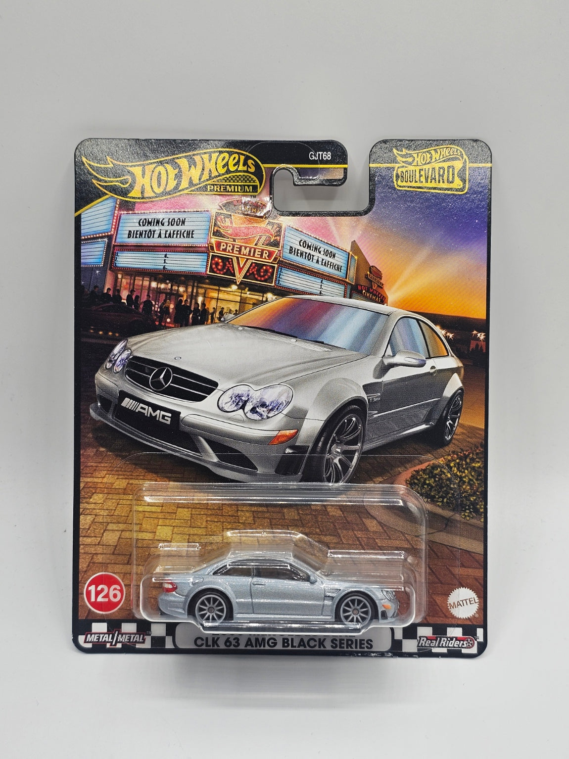 Hot Wheels Premium 2025 Boulevard #126 '08 Mercedes-Benz CLK 63 AMG Black Series