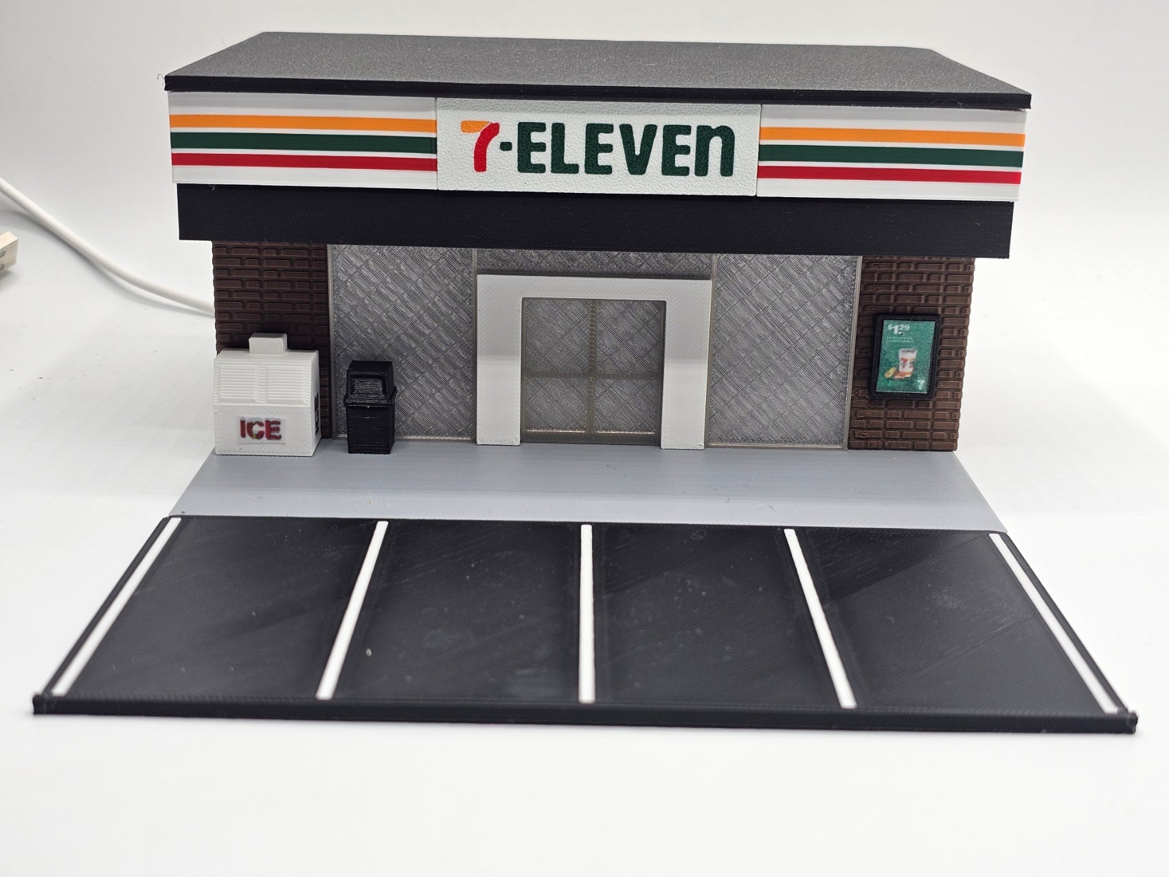1/64 Scale 7-Eleven Diorama - 3D Printed Display Accessory