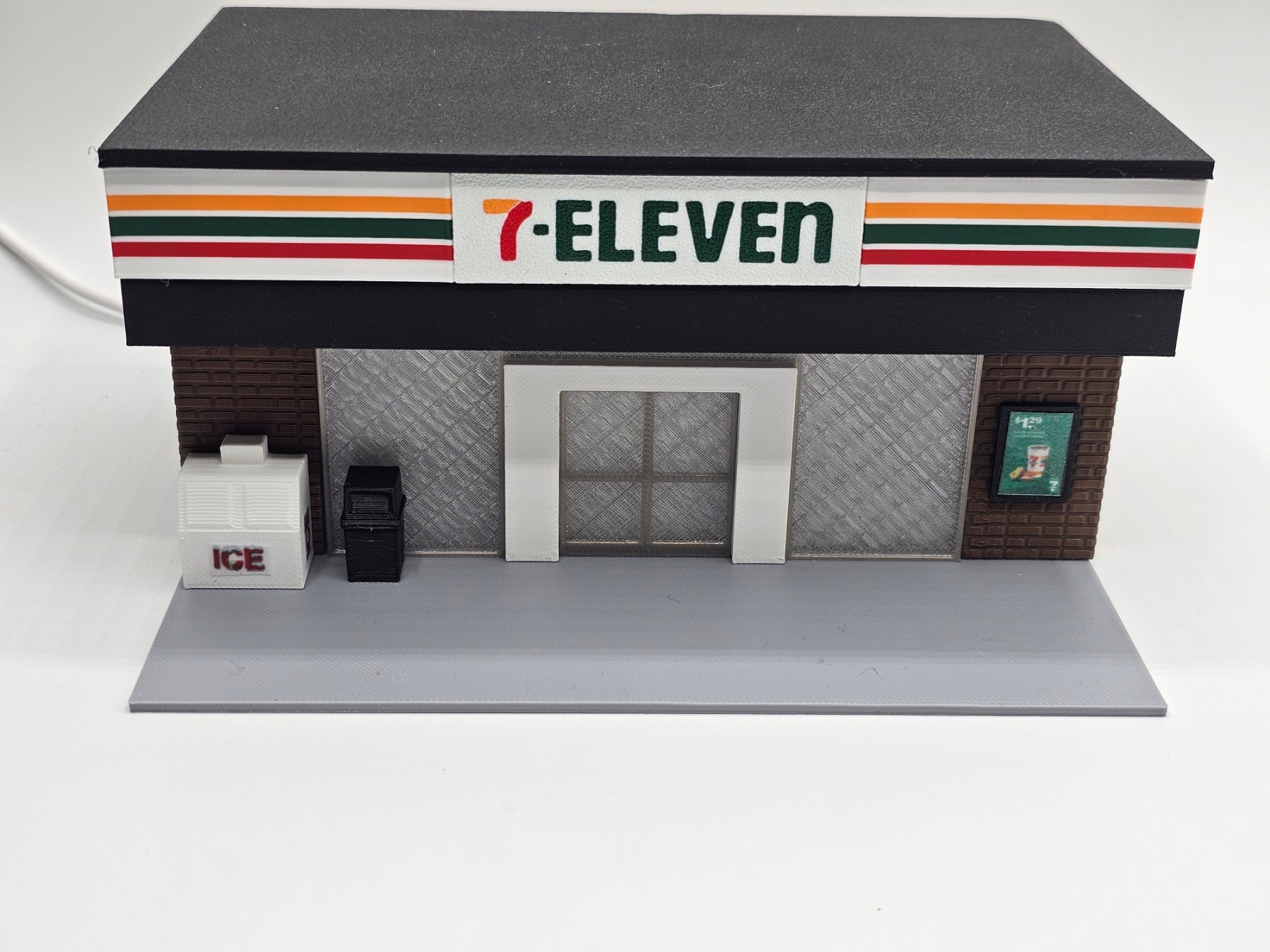 1/64 Scale 7-Eleven Diorama - 3D Printed Display Accessory