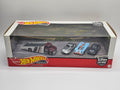 Hot Wheels Car Culture Jaguar Porsche Mercedes 4 Car Diorama Set - Gulf