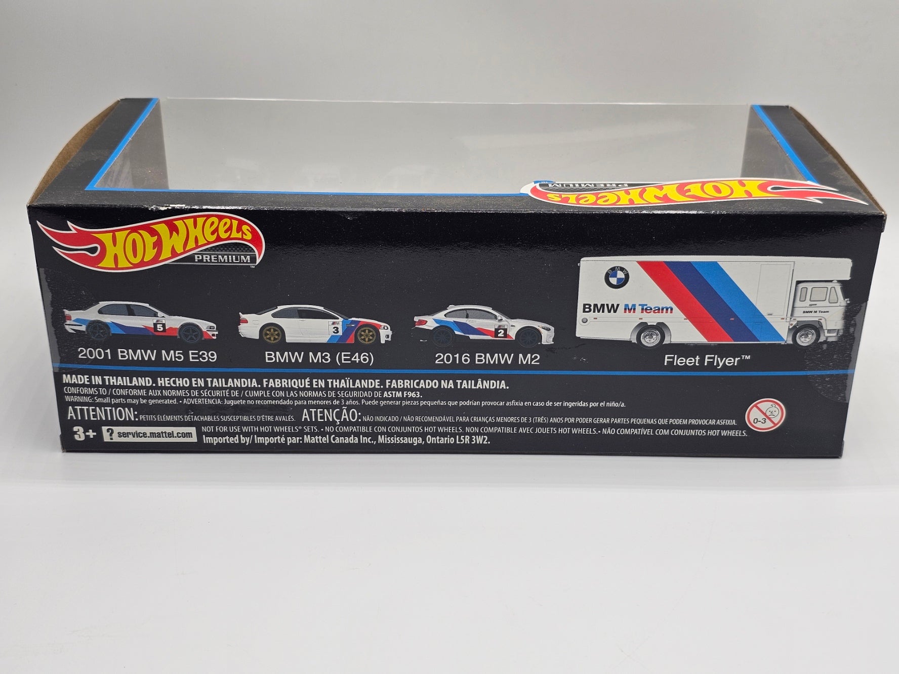 Hot Wheels Premium BMW Fleet Flyer Box Set 4-pack Diorama