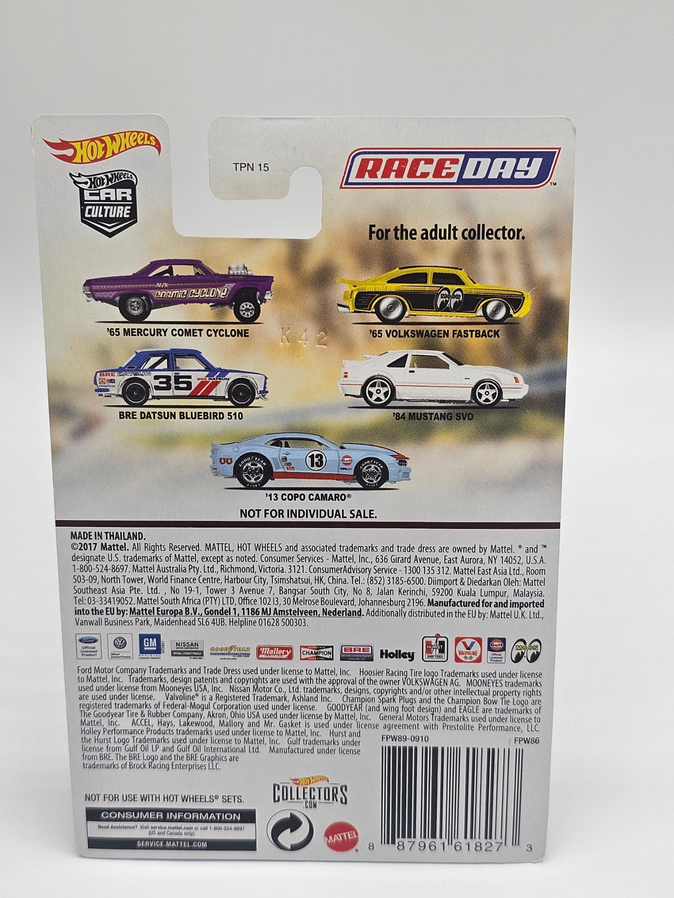Hot Wheels 2017 Car Culture RACE DAY • BRE Datsun 510 Bluebird • Iconic Livery