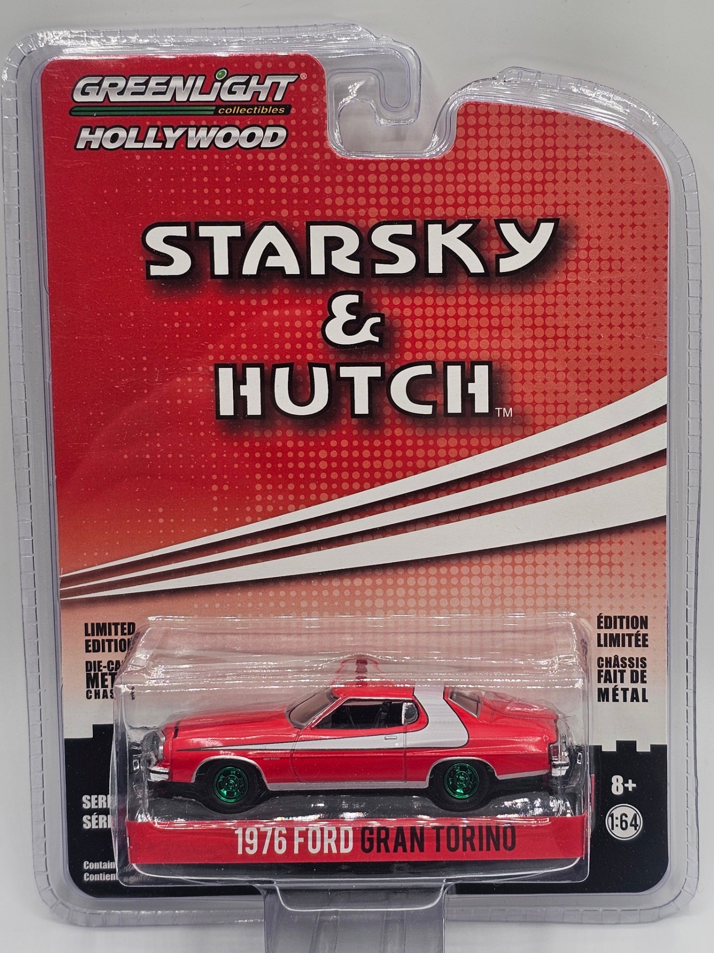 Greenlight Hollywood 1976 Ford Gran Torino – Starsky & Hutch Green Machine Chase