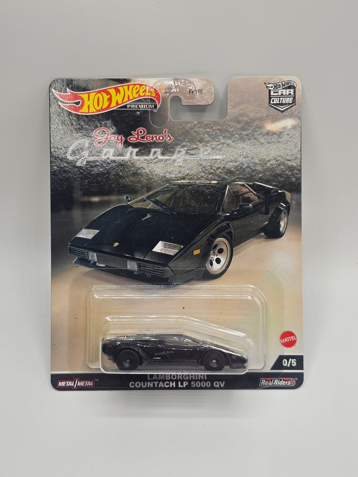 Hot Wheels Jay Leno's Garage - Lamborghini Countach LP 5000 QV (Black Chase) 0/5