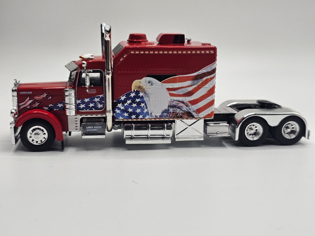 2002 Peterbilt 379 Tractor Truck 3-Axle Red 1:64 Scale by IXO Models