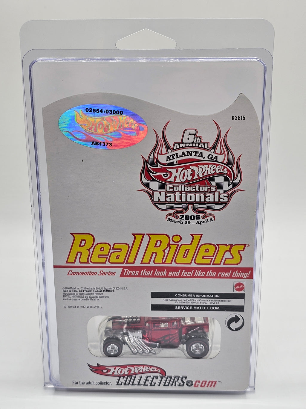 Hot Wheels Real Riders 6th Nationals Bone Shaker 2006 #2554