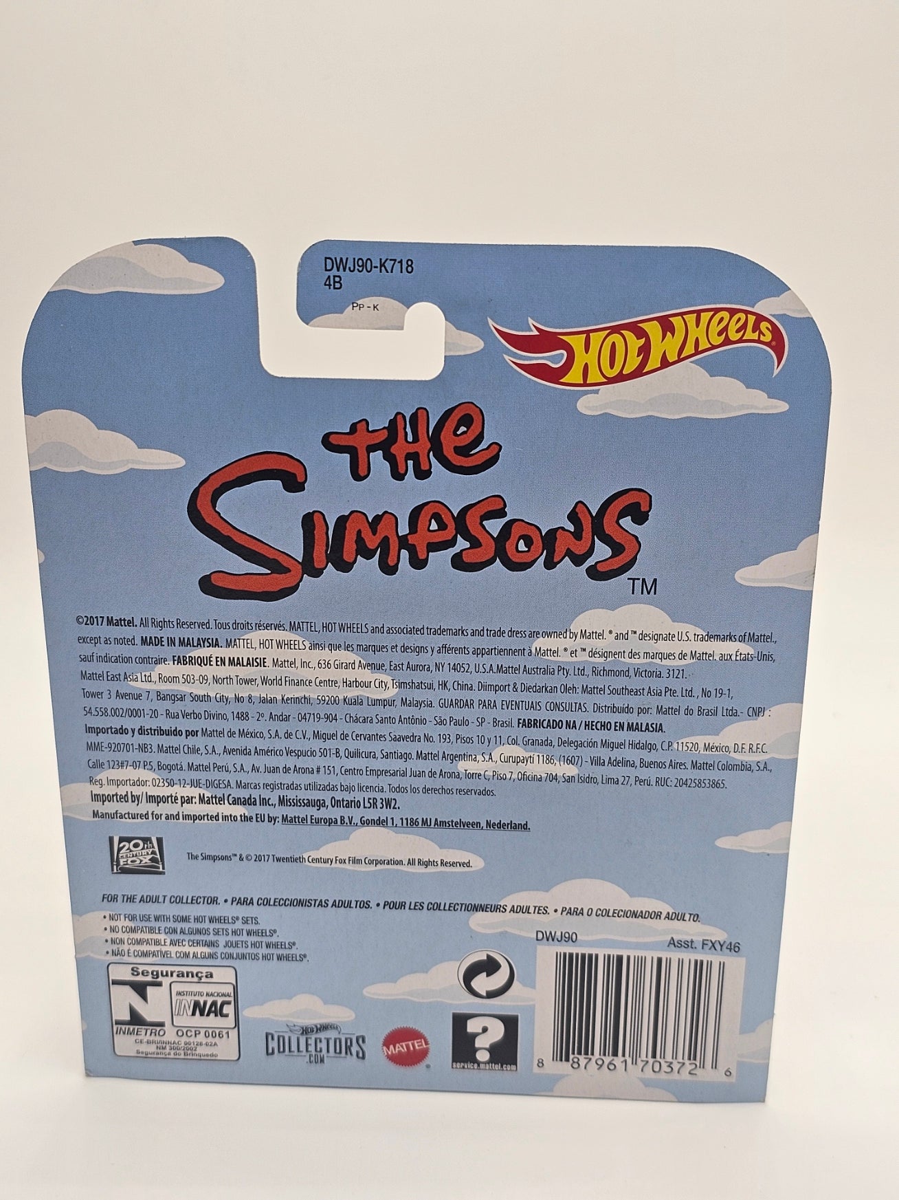Hot Wheels Retro Entertainment The Simpsons Family Car - 2018 Premium